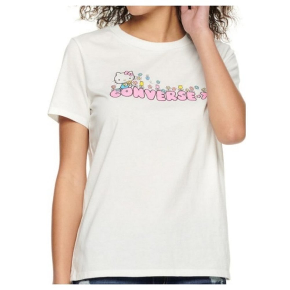 Converse Hello Kitty Sanrio Floral Tee Small